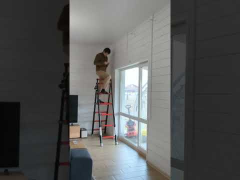 Бесшумный #электрокарниз #Onviz, который управляется через Алису #электрическийкарниз