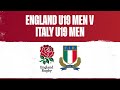 LIVE | England U19 Men v Italy U19 Men