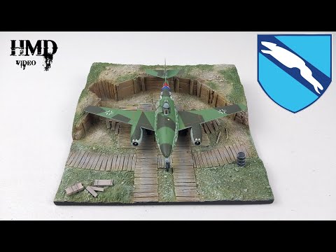 Messerschmitt Me262A-1a Luftwaffe JG 7 Nowotny, "White 3", Diorama, Dragon Models 1:72 Diecast Model
