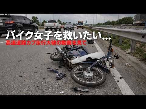「バイク女子カブで高速事故→炎上」を解説します