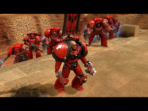 Blood Angels and Imperial Fists vs Biel-Tan and Saim-Hann - Eternal Mod - WH 40K DOW 2 Retribution