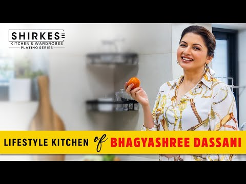 Bhagyashree Dasani's Luxury Lifestyle Kitchen Renovation by Shirkes Platino Series.