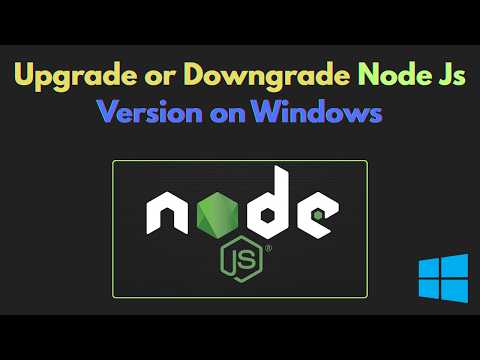 Downgrading Node