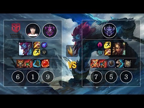 SB Crush Trundle vs Nidalee Jungle - KR Master Patch 10.10