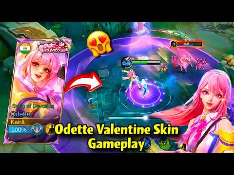 ODETTE NEW VALENTINE SKIN GAMEPLAY‼️🩷😍