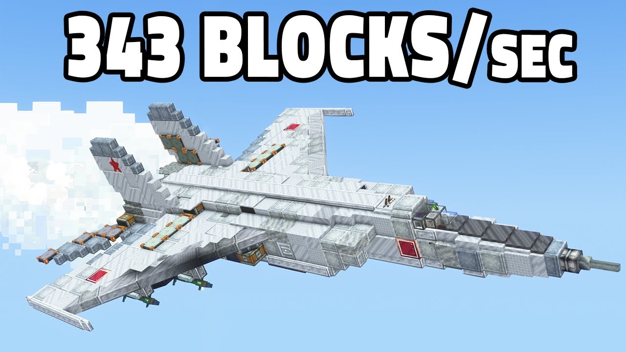 Breaking the SOUND BARRIER In Minecraft Create Mod