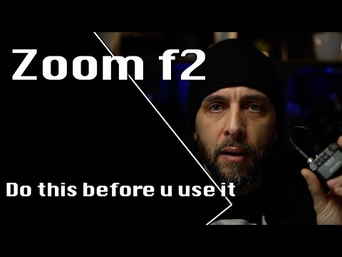 Watch out before you use the Zoom F2! Do this!