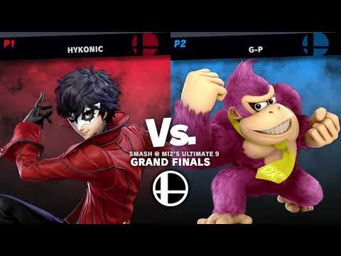 Smash @ Miz's Ultimate 9 - Hykonic (L) (Joker) vs. G-P (Donkey Kong) Grand Finals