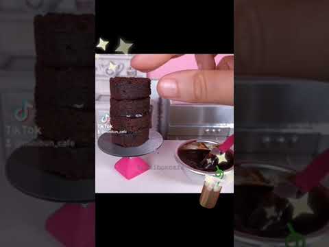 miniature edible coke can cake 💅💕 | #minifood #cooking #shorts | @minibuncafe