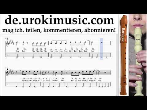 Blockflöte Lernen B. Imagine Dragons - Whatever It Takes Tabulatur um-i995