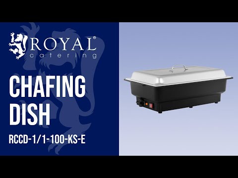 Vidéo - Chafing dish - 900 W - Bac GN 1/1 - 100 mm