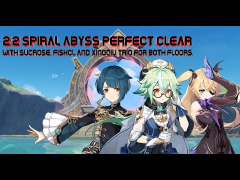 NEW 2.1 Spiral Abyss update - Perfect clear with Sucrose, Fishcl and Xingqiu trio for both floors.