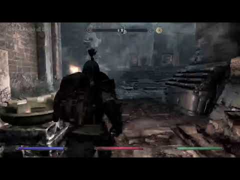 Skyrim. Legendary difficulty survival mode Warrior No mods. Pt 5
