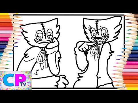 Huggy Wuggy and Kissy Missy Coloring Pages/Kovan & Electro-Light - Skyline [NCS Release]