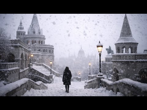Budapest - Freezing Cold 4K HDR Walking Tour