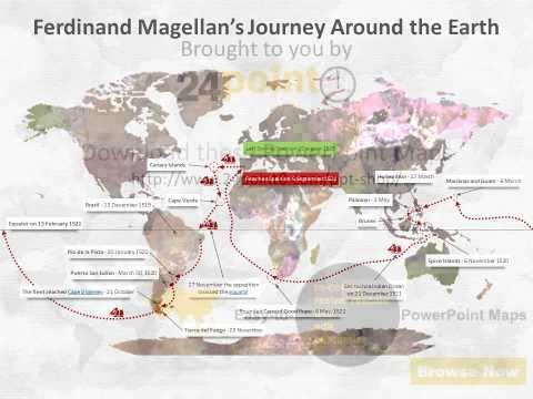 Timeline of Magellan's circumnavigation - A Visual Representation