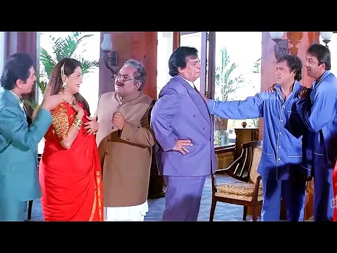 सौतेली माँ को घर से भगाते है ये तो घर पे ले आये Govinda Sanjay Dutt कॉमेडी सीन - Haseena Maan Jayegi