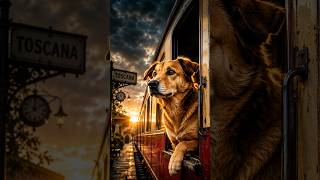 lampo o cachorro que viajava de trem sozinho na italia