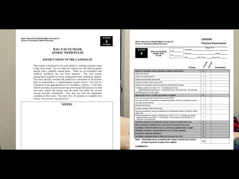 NYS EMT Bag Valve Mask Apneic With Pulse
