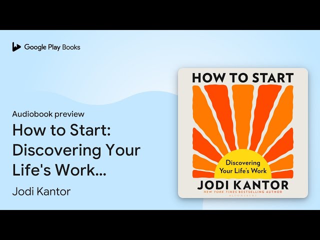 Vídeo relacionado con How to Start: Discovering Your Life's Work (English Edition)