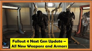 Fallout 4 Next Gen Update - All New Weapons and Armor - Enclave Hellfire - X-02 - Tesla Cannon - Crucible