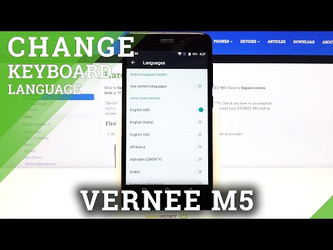 How to Set Up Keyboard Language on VERNEE M5 - Add/Delete Languages