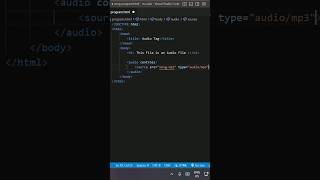 Download lagu Audio Tag | Html Css | #html #shorts mp3