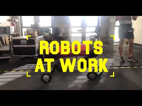 工作中的機器人。四條腿的機器人得到了 "走得更快 "的輪子。 (Robots At Work: Four-legged robot gets 'go faster' wheels)