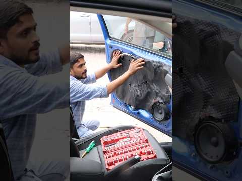 sound proof damping installation. #automobile #soundproof #caraccessories #youtubeshorts