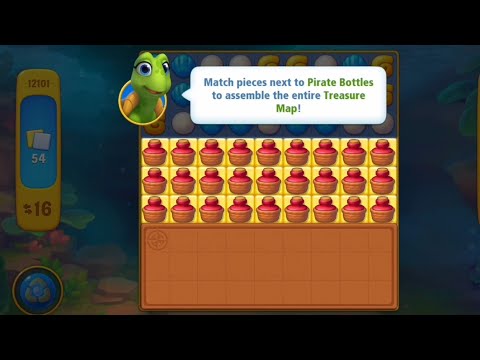 Fishdom 12101 Level - NO 💣🧨💥 - Pirate Bottles
