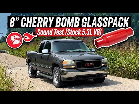 8" Cherry Bomb Glasspack Sound Tests - 2002 GMC Sierra - 5.3 V8