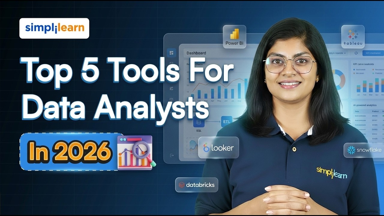 Top 5 Tools For Data Analysts In 2026 | Best Data Analytics Tools To Get Hired In 2026 | Simplilearn