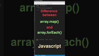 Difference between map() and forEach()  in Javascript