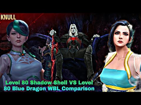 Level 80 Shadow Shell VS Level 80 Blue Dragon WBL Comparison - Marvel Future Fight