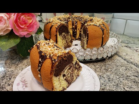 Marble Cake Recipe  #cake #chocolate الكيك الرخامي بكل احترافية