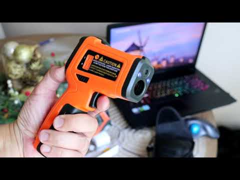 Zoto Digital Laser Infrared Thermometer  Cooking BBQ Automotive and Industrial PM6530D Thermometer