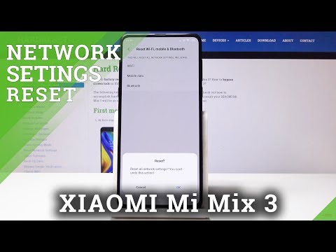 How to Reset Network Settings in XIAOMI Mi Mix 3 - Format Network Configuration
