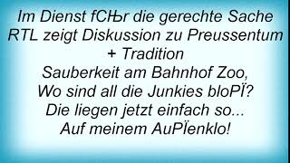 Terrorgruppe - Hauptstadt-Lied Lyrics