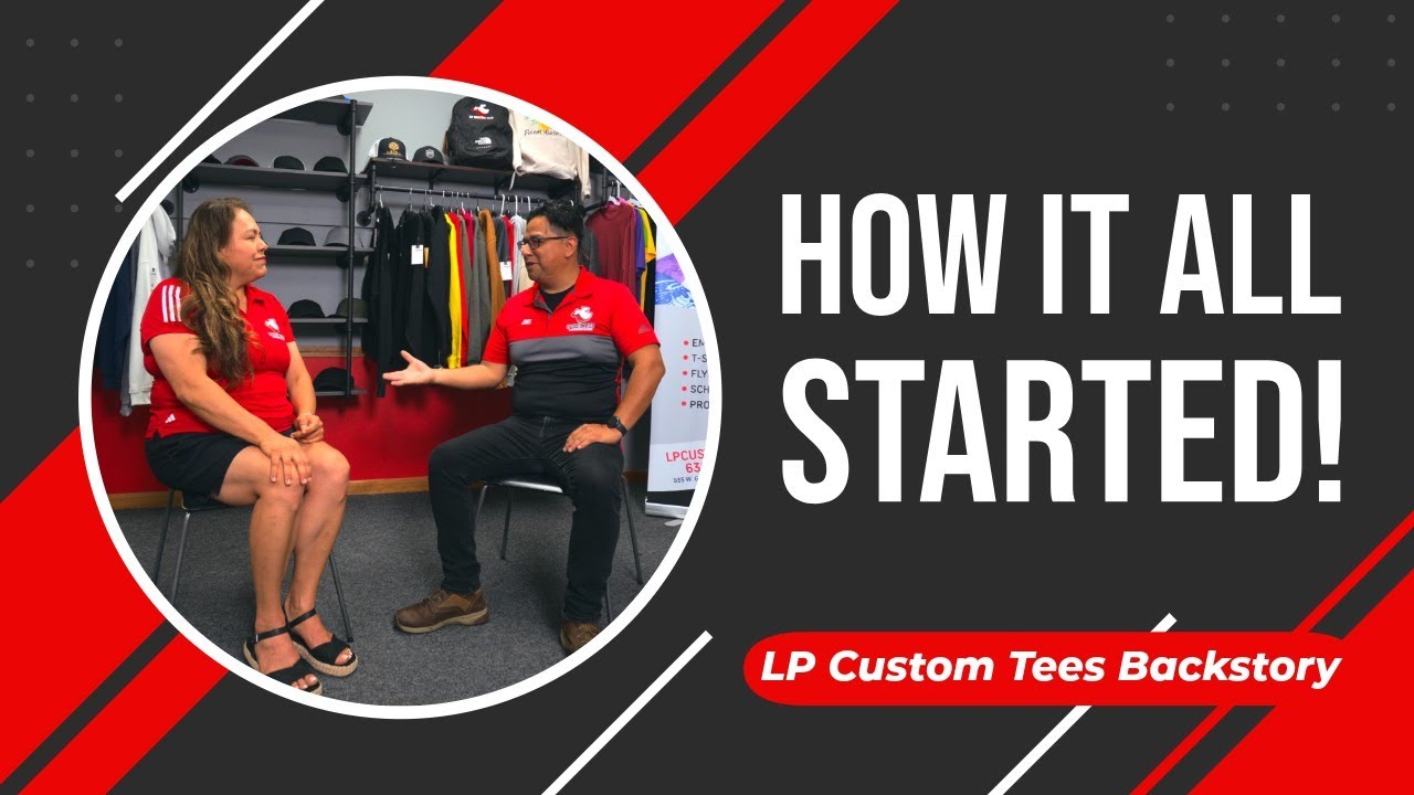 LP Custom Tees Our Story Video Thumbnail
