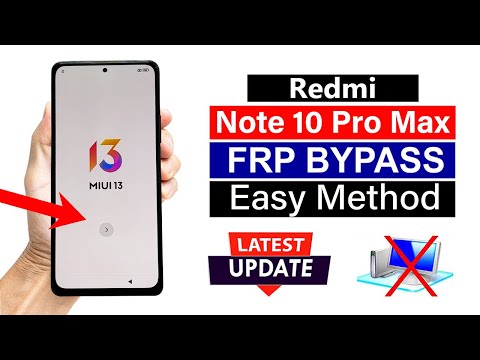 Redmi Note 10 Pro Max : Google Account/ FRP Bypass - (without PC) - 100% WORKING
