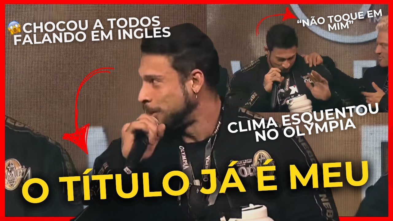 😱RAMON SURPREENDE AO FALAR EM INGLES QUE SERÁ CAMPEÃO DO OLYMPIA!! CBUM RESPONDE E CLIMA ESQUENTA🔥