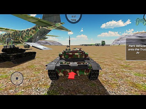 US Army Tank Transporter Truck Airplane Simulator #2 - Android Gameplay