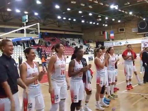 Aluinvent-DVTK vs. Basket Landes 15/16 - Ünneplés a meccs végén II.