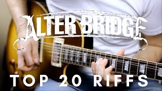 TOP 20 ALTER BRIDGE RIFFS (Medley Guitar Cover)
