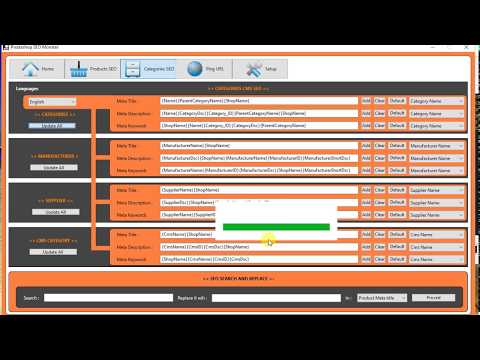 Prestashop SEO Monster - update SEO category