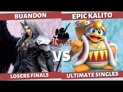 Hyrule Colosseum #4 - LOSERS FINALS: BUANDON (Sephiroth) VS EPIC KALITO (DDD) SSBU SINGLES