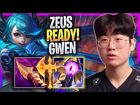 ZEUS IS READY TO PLAY GWEN! - T1 Zeus Plays Gwen TOP vs Lee Sin! | Season 2023