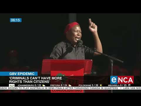 Malema Criminals can't have more rights than citizens