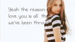 Avril Lavigne - I Love You (Lyrics)