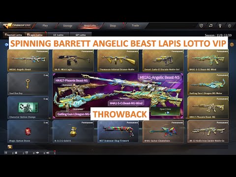 SPINNING BARRETT ANGELIC BEAST LAPIS LOTTO THROWBACK CROSSFIRE PH